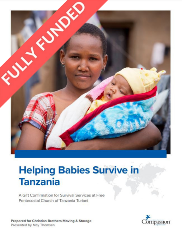 Helping babies survive in Tanzania | Fully funded by CB Moving and Storage