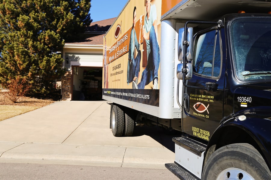 CB Moving and Storage truck, ready to load