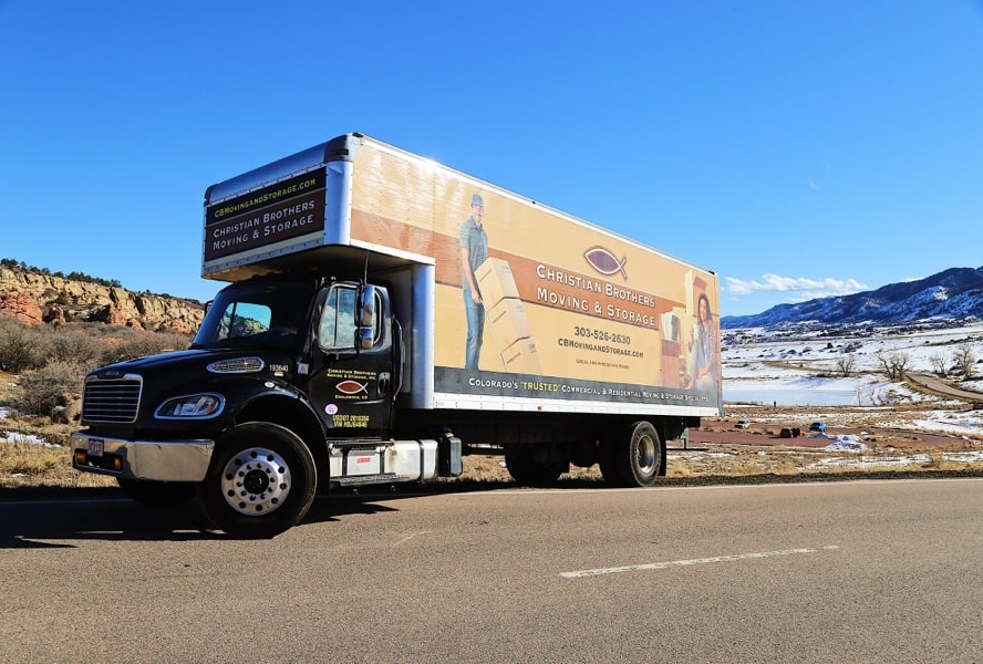 CB Moving and Storage loading truck