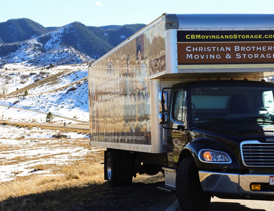 CB Moving and Storage loading truck