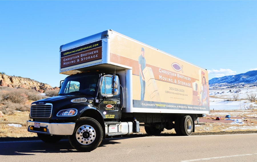 CB Moving and Storage loading truck