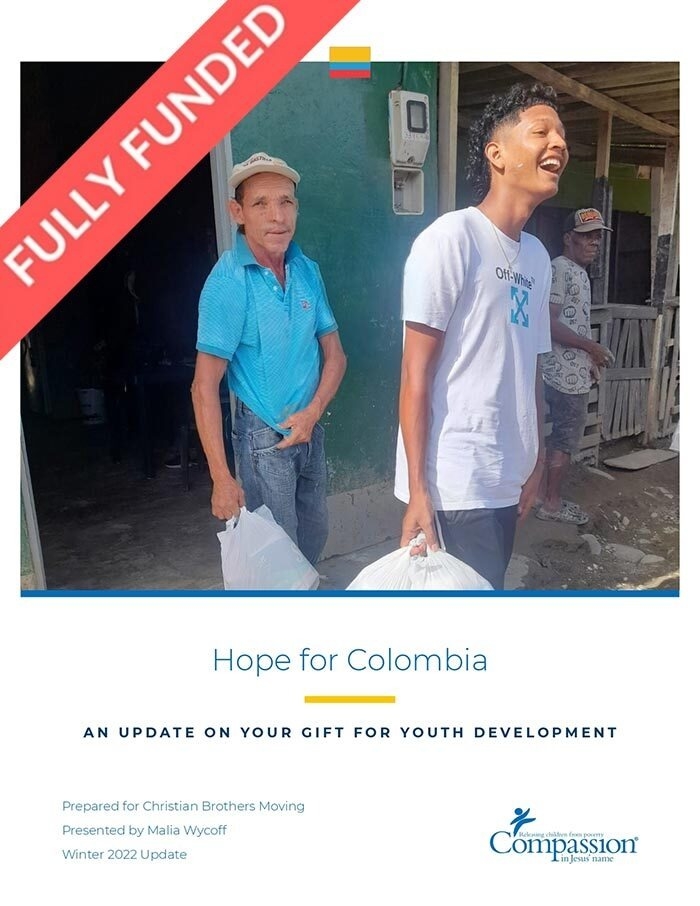 CB Moving and Storage, supported youth development program in Colombia